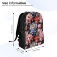thumbnail image 4 of Fotbe Rose Flowers Travel Laptop Backpack, Business Slim Sturdy Laptops Backpack, Water Resistant College School Computer Bag Gift for Men & Women Fits 15.6 Inch Notebook, 4 of 8