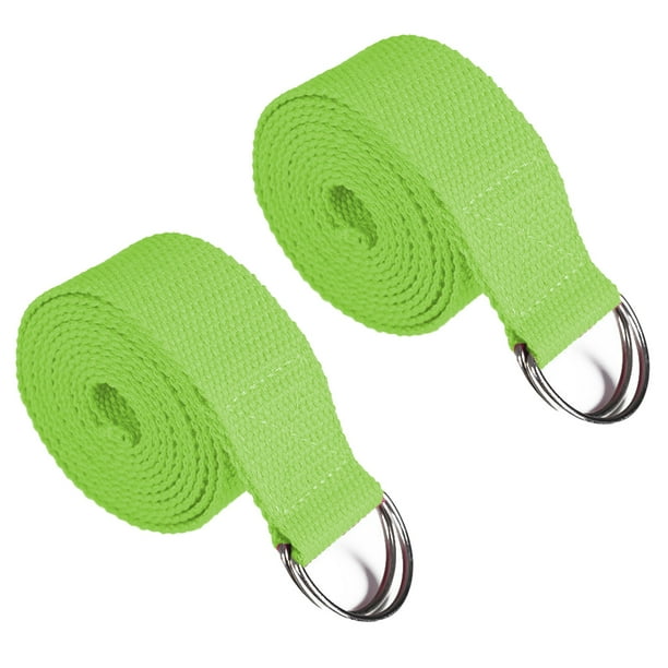 Correa de yoga Banda elástica con hebilla de anillo de metal ajustable Estiramiento de fitness para yoga, pilates Adepaton Yoga y Pilates