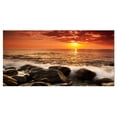 thumbnail image 2 of Bright Sunset over Rocky Shore, 2 of 3