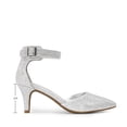 thumbnail image 2 of Zapatos DREAM PAIRS Tacón Bajo de Gatito Plateado Talla 10, 2 of 7