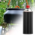 thumbnail image 1 of Funda protectora de material cuero PU para bidón de gas, bolsa de almacenamiento, envoltura de bidón de , funda protectora para lata de Gas para Negro Soledad Tapa del depósito de gas, 1 of 9
