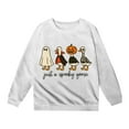 thumbnail image 4 of Aihuaihua Halloween Girls Hoodies Pumpkin Print Long Sleeve Pullover Sweatshirts for Kids Casual Fall Winter Tops Cozy and Comfortable Style, 4 of 4