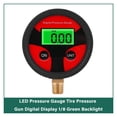 thumbnail image 2 of Pression Numérique des Pneus 1/4 1/8 200 PSI Gau, Rétroéclairage LCD LED Pression Numérique des Pneus Gau pour Testeur de Pression de Voiture, Réglable Numériquement, 2 of 8