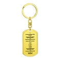 thumbnail image 4 of Ten Commandments Polish Przykazań Bożych Bible  Keychain Stainless Steel or 18k Gold Dog Tag, 4 of 20