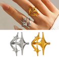 thumbnail image 2 of Osdhezcn Elegant Star Designs Fashion Rings Comfortable Wear Alloy Jewelry Gifts Decoration for Her Birthday Celebration, 2 of 8