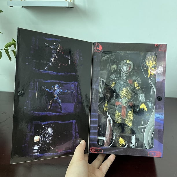 Figurilla de acción original NECA Predator Figma, SP-109 Jungle en béton, SCARFACE Predators Elder, Leader du clan, Kokor, Chief Model ToysB con caja zhangmengya unisex