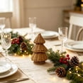 thumbnail image 4 of Clearance Wicker Rattan Christmas Tree, Hand Woven Christmas Tree, Christmas Decoration Gift for Mantel Fireplace Home (Brown), 4 of 6