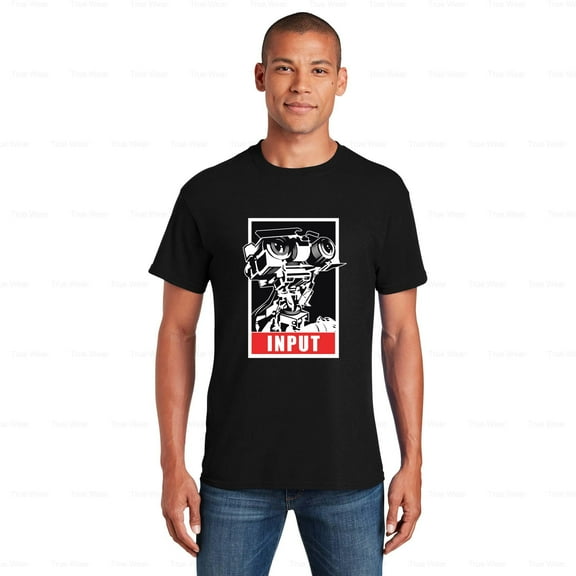 WéarCLOTHING JOHNNY 5 Essential American Funny Logo T-Shirt Man's, Short Circuit, Movie, 80s , for Unisex, up to size 5XL