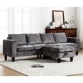 thumbnail image 4 of Reversible Chaise Sectional Sofa, Medium-Soft Seats - Ideal for Comfortable Living Spaces, 4 of 6