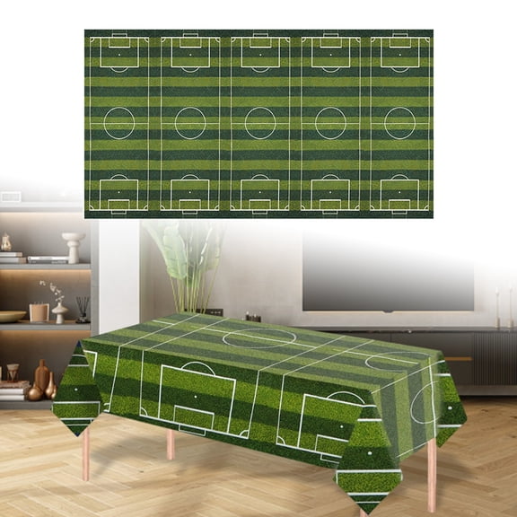 Birthday Party Football Tablecloth Cover For Themed Materials Table Cloth
