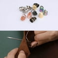 thumbnail image 4 of Fingertip Protection Anti-slip Thimble Ring Handworking Needles Crafts Gadgets Sewing Accessories Household Professional Thick Silver M, 4 of 6