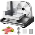 thumbnail image 1 of TERUISI Meat Slicer, 200W Electric Deli Food Slicer with 2 Removable 7.5'' Stainless Steel Blades and Tray, 0-15mm Adjustable Thickness For Home Use,, 1 of 7