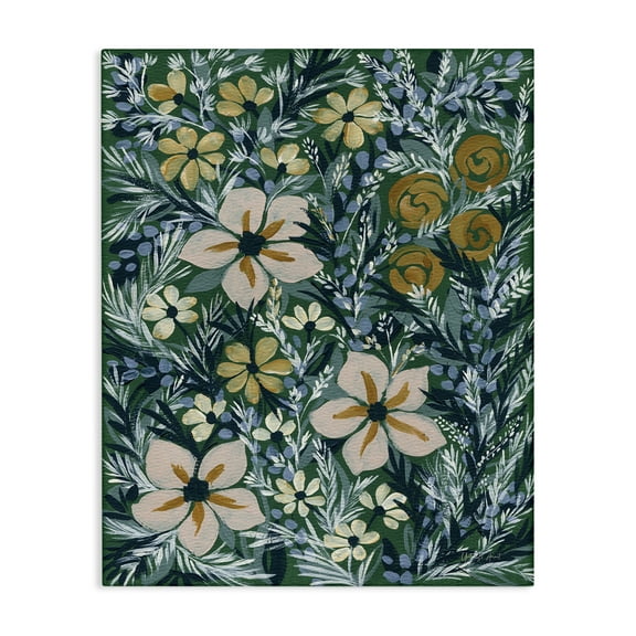 Stupell Industries Summer Boho Florals Botanical & Floral Painting Gallery Wrapped Canvas Art Print Wall Art, 16 x 20