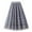 Gray, variant on Npasoilc Gauze Skirts for Women Elastic High Waist Tiered Ruffle Hem A-Line Puffy Skirt Solid Color Casual Party Prom Skirt