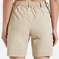 thumbnail image 2 of Pantalones Cortos Deportivos Pantalones Cortos De Senderismo Para Mujer Deportes Al Aire Libre Pantalones Cortos 4 Bolsillos Verano Senderismo Secado Rápido Impermeable Viajes Cergrey Caqui L, 2 of 5