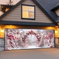 thumbnail image 4 of Large 7x16 Ft Merry Christmas Santa Holiday Party Photography Background Garage Door Banner, 4 of 5