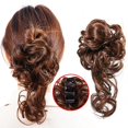 thumbnail image 4 of SharkTRUE Natural Clip on in Messy Bun Hair Piece Extension Hair Clip SA Updo Wedding, 4 of 8