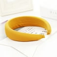 thumbnail image 5 of Charmgo Skincare Headband Clearance, Fashion Sponge Solid Hairband Women Hair Head Hoop Sweet Girls Hair Headband Boho Headbands for Women, Headbands for Women Yellow, 5 of 5