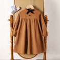 thumbnail image 6 of JFOPQVSM Toddler Kids Baby Girl Dress Long Sleeve Solid Color Casual Dresses Girls Fall Winter Outfit Clothes, 6 of 6