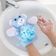 thumbnail image 3 of 4Pcs Bath Wash Mitt Towel Bath Shower Gloves with Animal Designs for Children Bath, 3 of 6