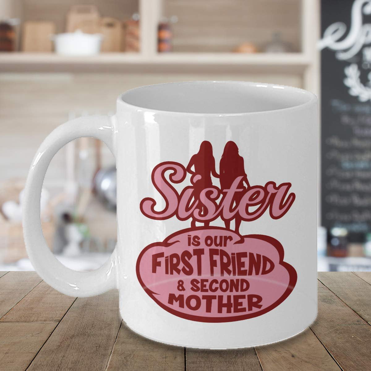 Sister From Another Mister. Sisterhood Quotes Coffee & Tea Gift