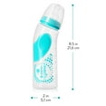thumbnail image 7 of Evenflo Vented + BPA-Free Plastic Angled Bottles - 9oz, Teal,Gray.Blue, 6ct, 7 of 7