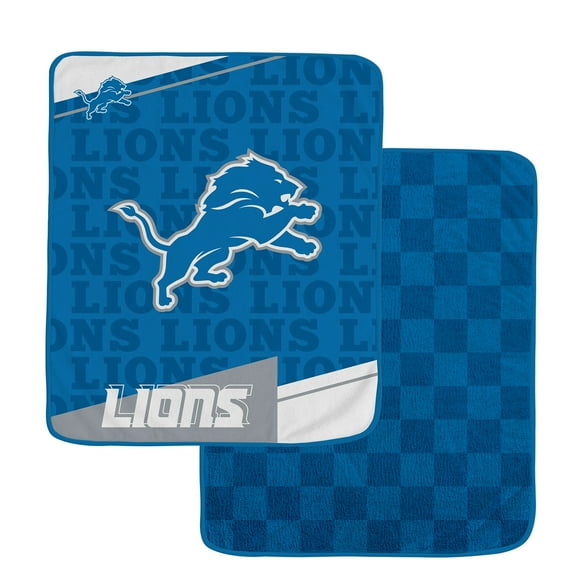 Pegasus Detroit Lions 60" x 70" Diagonal Ghost Checkered Double-Sided Blanket