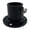 Matte Black, variant on Poolzilla 1 Pack Deck Anchor Flange In White, Diameter of 1 1/2", Made Of High Grade Cast Aluminum