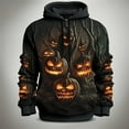 thumbnail image 3 of Yuncity Halloween Hoodie Men Realistic Printed Long Sleeved Hooded Casual Unique Outdoor Mens Sweatshirt Xl, 3 of 3