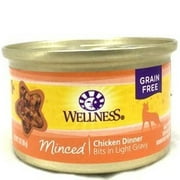Angle View: Wellness Pet - Grain Free Minced Dinner Adult Cat Food Chicken - 3 oz.