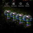 thumbnail image 2 of Lumire Solaire Extrieure Jardin, 2 Pices 120 LED Feu d'Artifice Solair tanche Eclairage Exterieur Solaire Decoratif Compatible avec Patio Cour Pelouse, 2 of 4