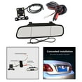 thumbnail image 3 of Espejo de coche de 5 pulgadas con de cámara de inversión, monitor de estacionamiento automático de video Hugo Espejo retrovisor, 3 of 10