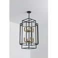 thumbnail image 2 of Magic Home 8 - Light Lantern Rectangle Chandelier Pendant Light Ceiling Mount, 2 of 7