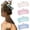 style 1, variant on Iridescent Large Hair Claw Clips, 4inch Acetate  Hold  Hollow Rectangle Claw Clips, Aesthetic Holographic Opal Jaw Clips for Thick Long Hair Women 4pack