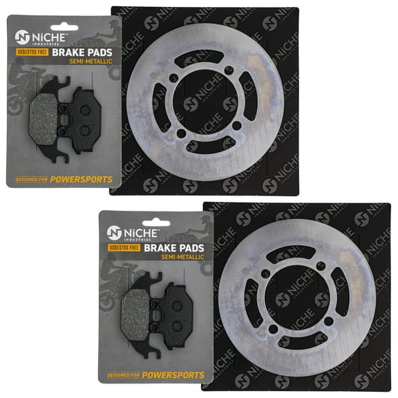 Niche Front Brake Rotor Pad Semi Metallic Kit for Kymco MXU 500 ATV MK1006712