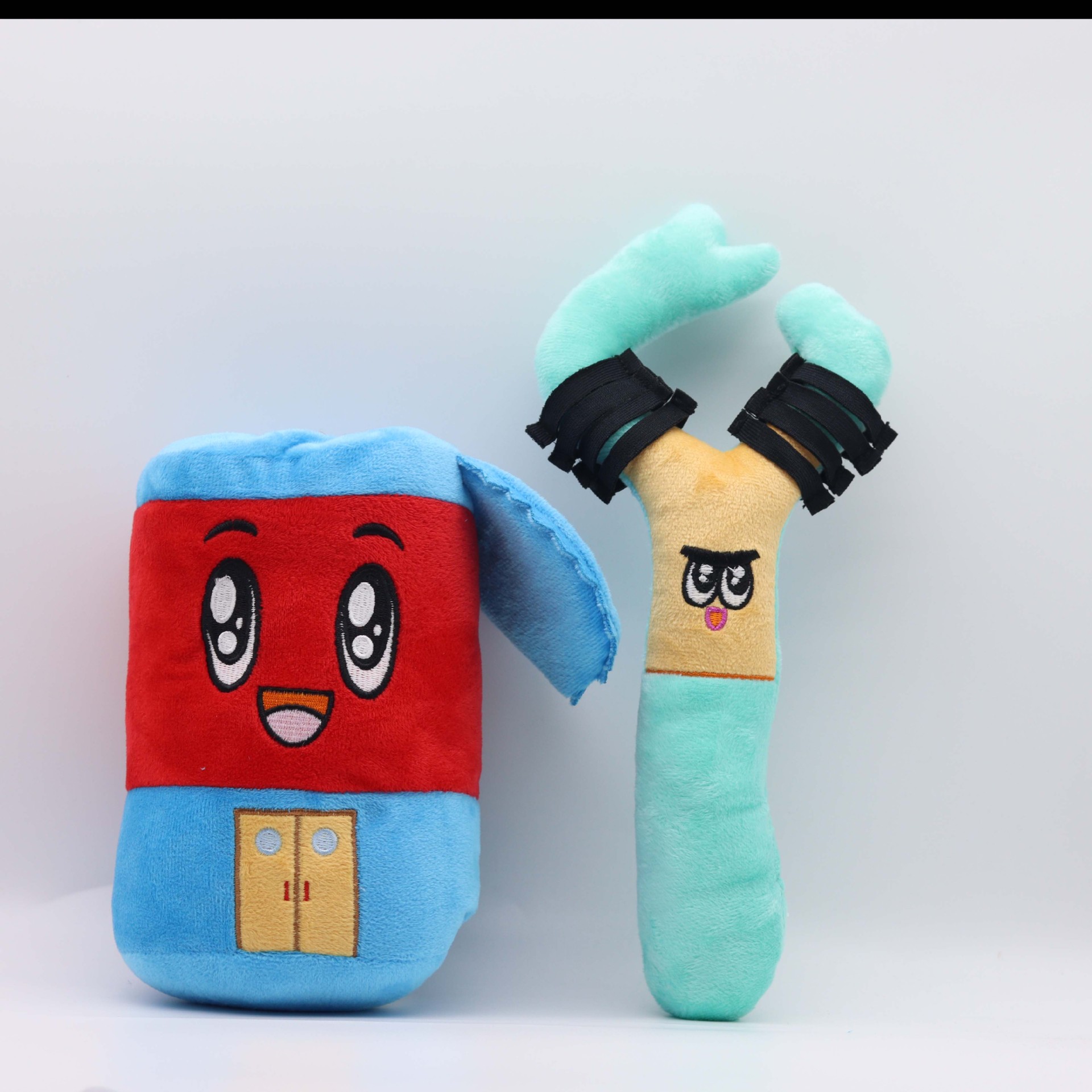 Foxy and Boxy and Rocky Plush Toys Removable Anime Soft Stuffed Doll