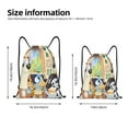 thumbnail image 4 of Lsque Bluey Print Drawstring Backpack Bag Sport Gym Sackpack Cinch Bags Drawstring Bags Draw String Sport Bag-Small, 4 of 8