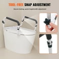 thumbnail image 4 of KFFKFF Toilet Safety Rail with 300lbs Capacity, Adjustable Width for Various Toilets, Simple Setup, Grab Bars with Cushioned Armrests for Elderly, Disabled, and Individuals with Limited Mobility, 4 of 9