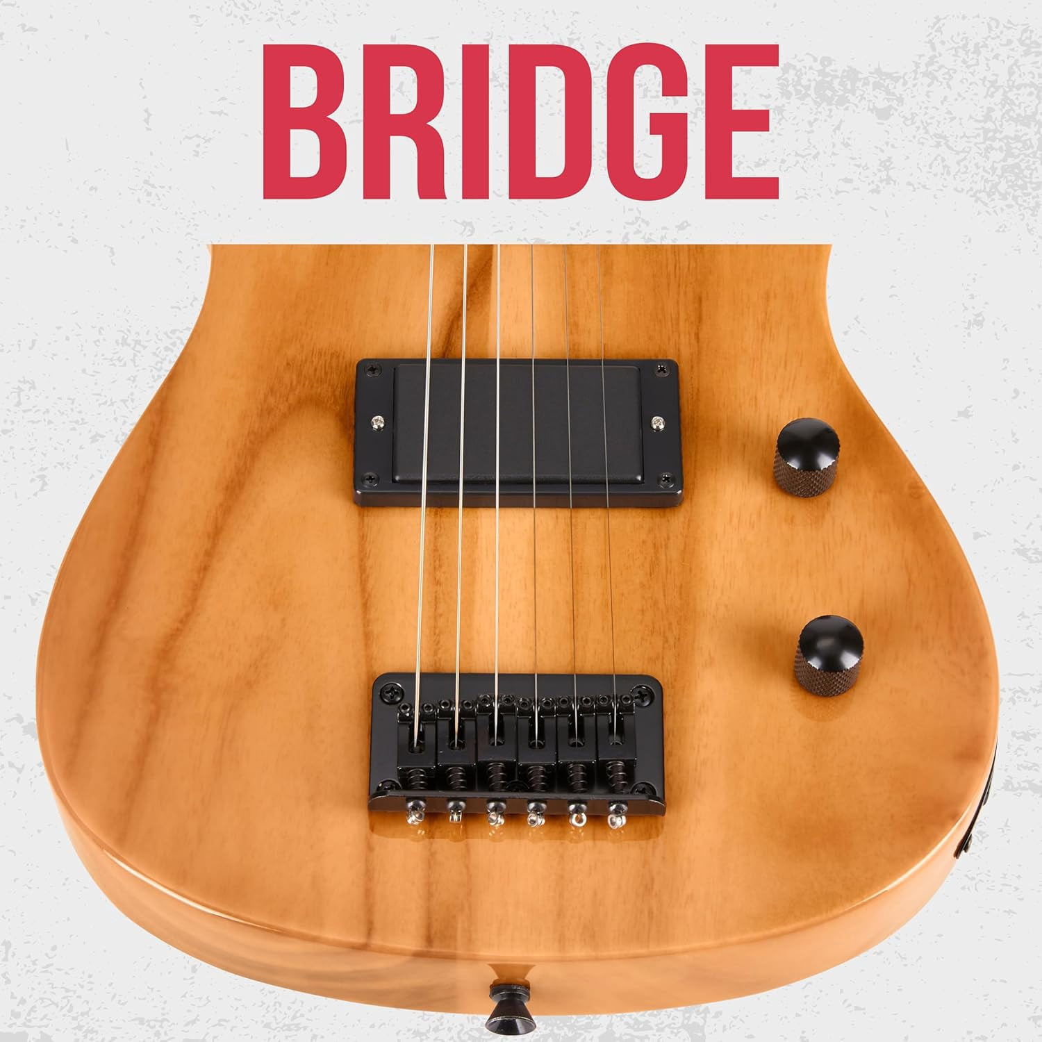 LyxPro CS 30” Beginner Electric Guitar Kit with Guitar, Amp Cable, 6 Picks & More - Natural