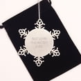 thumbnail image 2 of Funny Psychiatrist Gifts - Best Effin' Psychiatrist Ever Snowflake Ornament, Premium Stainless Steel, Durable and Shatterproof, 3.14 Inch Diameter, Gifts from Family for Psychiatrist, 2 of 4