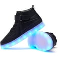 thumbnail image 2 of YAZI Kids LED Light up Shoes USB Charging Flashing Light Up High-top Sneakers for Boys and Girls Child Unisex, 2 of 10
