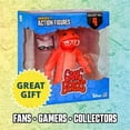thumbnail image 5 of Gang Beasts Red Cat Costume Action Figure PMI International Video Game Fighter, 5 of 5