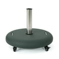 thumbnail image 5 of Umbrella Base, Patio Umbrella Base with Wheels and Adjustable Rotary Knobs, Umbrella Stand Outdoor Base for Garden Beach Deck Porch, Green, 5 of 6