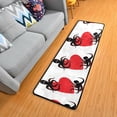 thumbnail image 2 of SKYSONIC 2'X6' Lovers Octopus Heart Runner Rug with Rubber Backing, Happy Valentines Day Non Slip Entryway Rug Runner Washable Soft Area Rug Carpet for Hallway Bedroom Kitchen Decor, 2 of 6