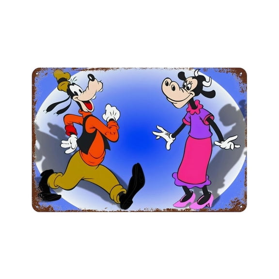 Goofy-theme Metal SignPersonalized Metal Sign Wall Decor for fans,friends,family and Lovers Gifts 8x12 Inch