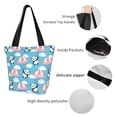thumbnail image 5 of Kdxio Panda Flying in the Sky Women Reusable Grocery Bags Foldable Ripstop,Reusable Shopping Bags for Shopping,Gym,Gift, 5 of 7
