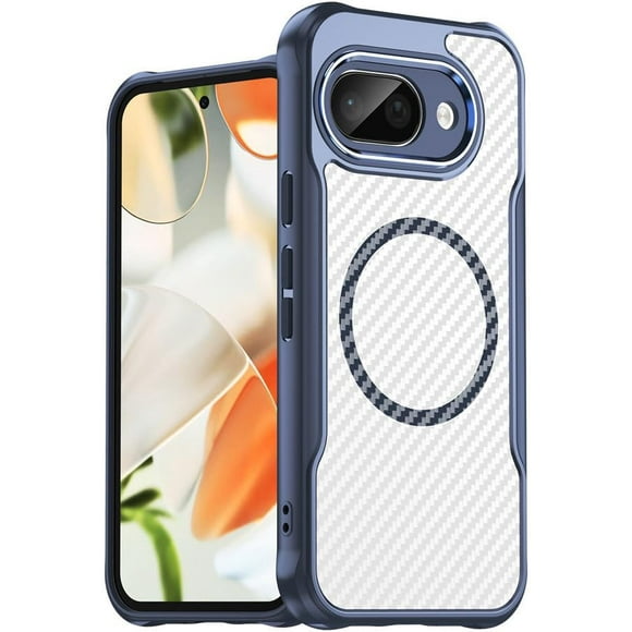 REQO for Google Pixel 9a Case: Google Pixel 9a 5G Phone Case, Magnetic Translucent Matte Rugged Shockproof Anti-Slip Slim Cell Phone Cover, Military Grade Drop Protection Best Phone Case