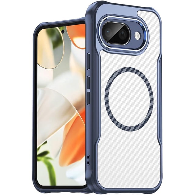 REQO for Google Pixel 9a Case: Google Pixel 9a 5G Phone Case, Magnetic Translucent Matte Rugged Shockproof Anti-Slip Slim Cell Phone Cover, Military Grade Drop Protection Best Phone Case