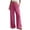 Pink, variant on vigerkar Cotton Palazzo Pants for Women Drawstring Elastic Waist Casual Wide Leg Trousers with Pockets (Light Green, L)