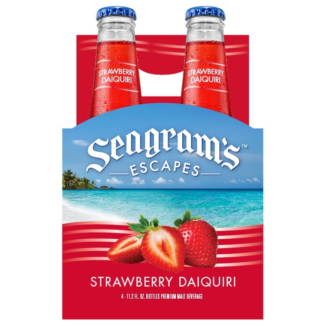 Seagram's Escapes Strawberry Daiquiri Cocktail, 4 pack, 11.2 fl oz